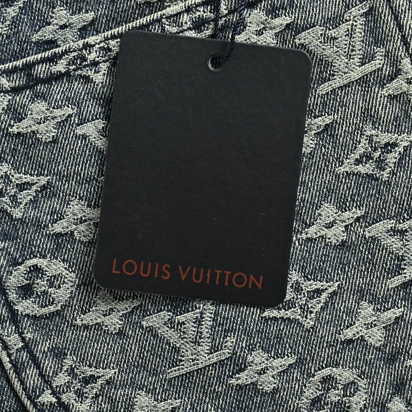 Louis Vuitton/Louis Vuitton love leather brand old flower jacquard jeans